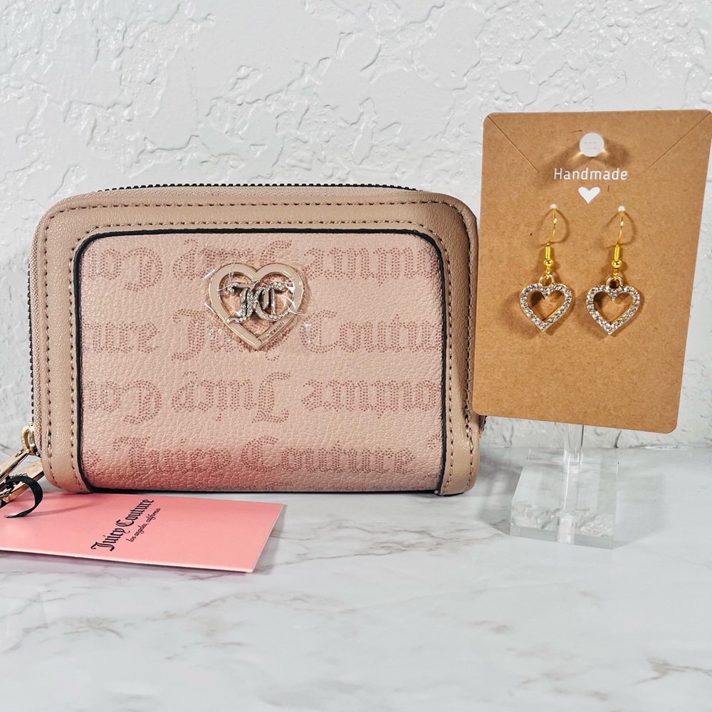 Juicy Couture Pink and Tan Wallet